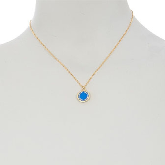 Marc Jacobs Enamel Logo Disc Pendant Necklace - Picture 2 of 3